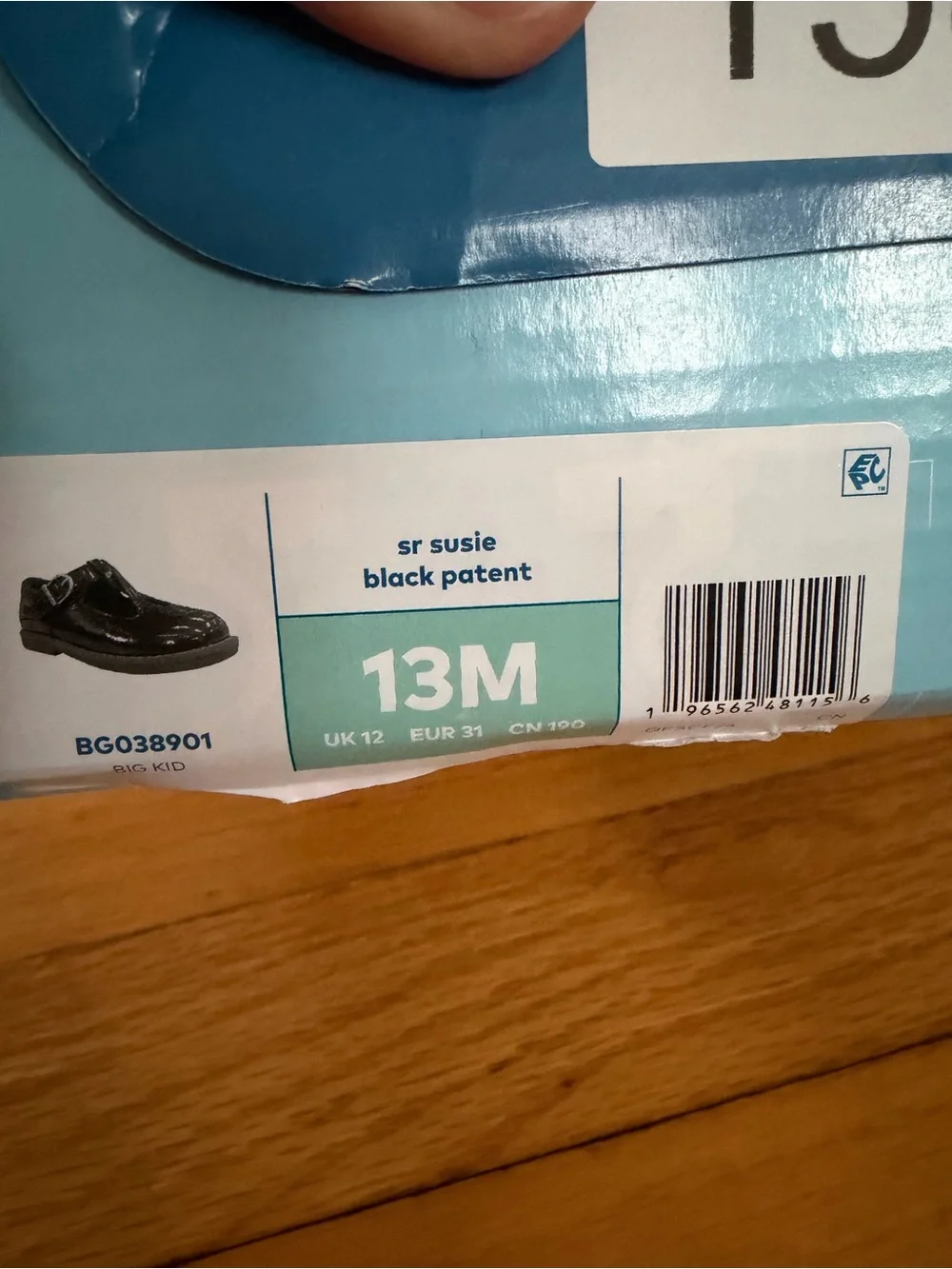 Stride Rite Black Patent Mary Jane with Buckle